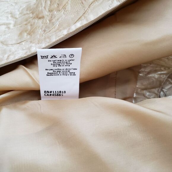 Rare! Michael Kors Runway Metallic Embellished Neckline Sleeveless Sheath Dress - Picture 9 of 13